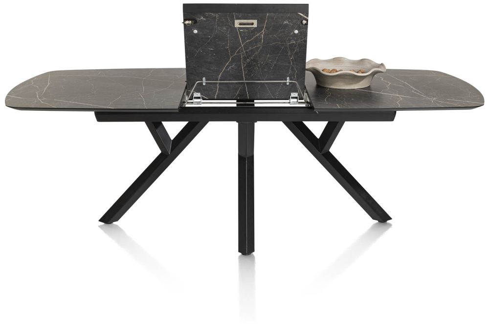 Minato, Uitschuiftafel - Ovaal - 180 (+ 60) X 110 Cm. - Onyx