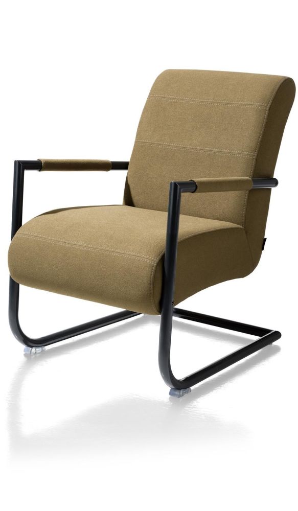 Angelica, Bijzetfauteuil + Zwart Frame (ROB)