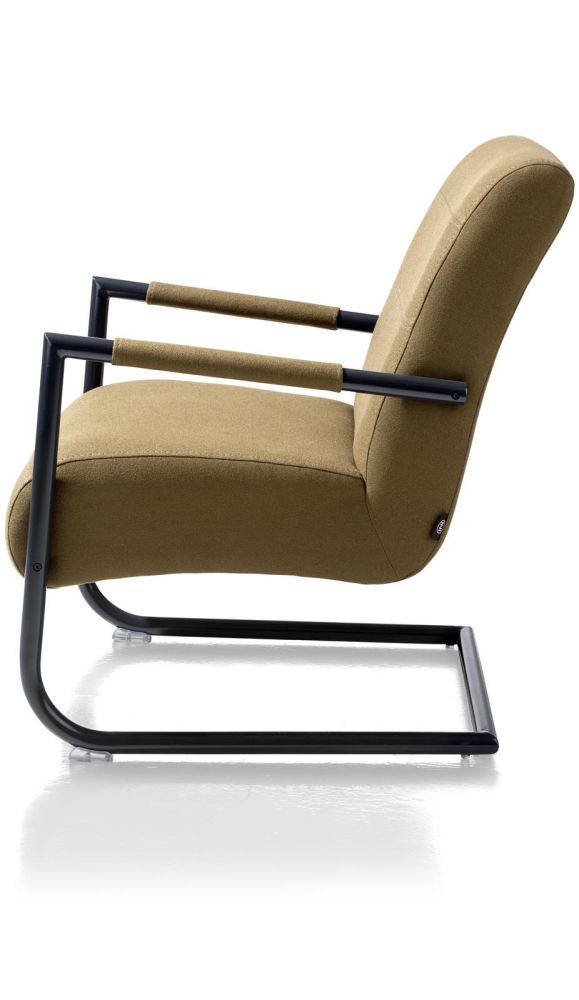Angelica, Bijzetfauteuil + Zwart Frame (ROB)