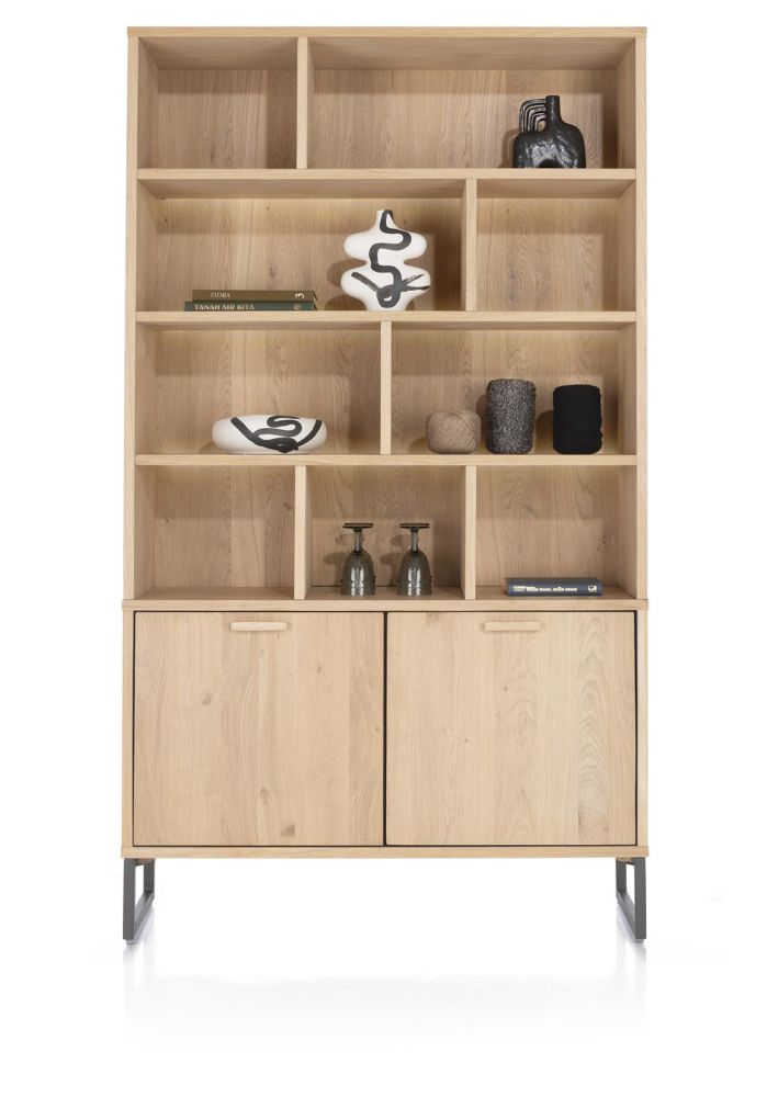 Castello, Buffet 123 Cm - 2-Deuren + 9-Niches (+ LED)