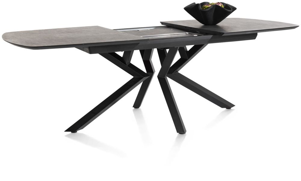 Masura, Uitschuiftafel Ovaal - 180 (+ 60) X 110 Cm - Antraciet