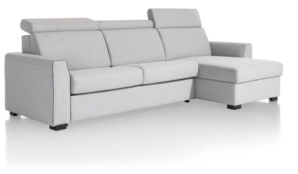 Vosges, 2.5-Zits + Longchair Rechts - Slaapbank 140 Cm - Stof Ponti