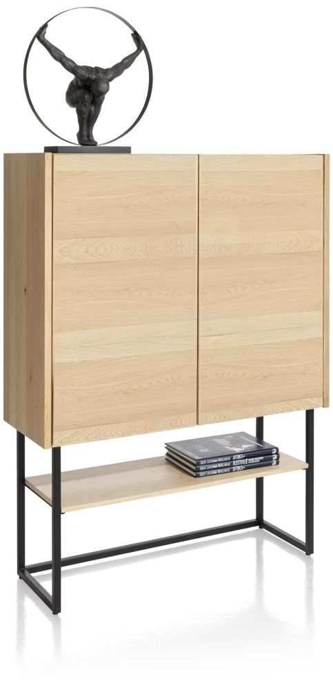 Carving, Highboard 120 Cm. - 2-Deuren - Natural