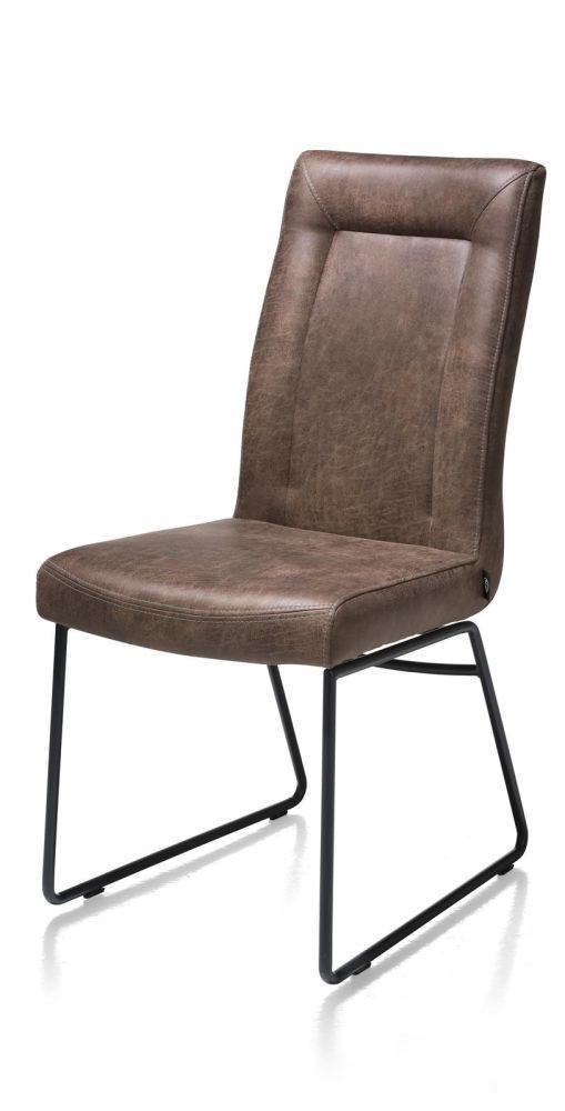 Malvino, Eetkamerstoel - Tube Frame Zwart - Greep Rond