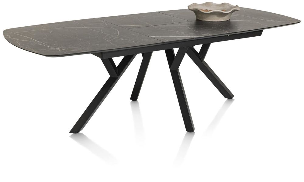 Minato, Uitschuiftafel - Ovaal - 180 (+ 60) X 110 Cm. - Onyx