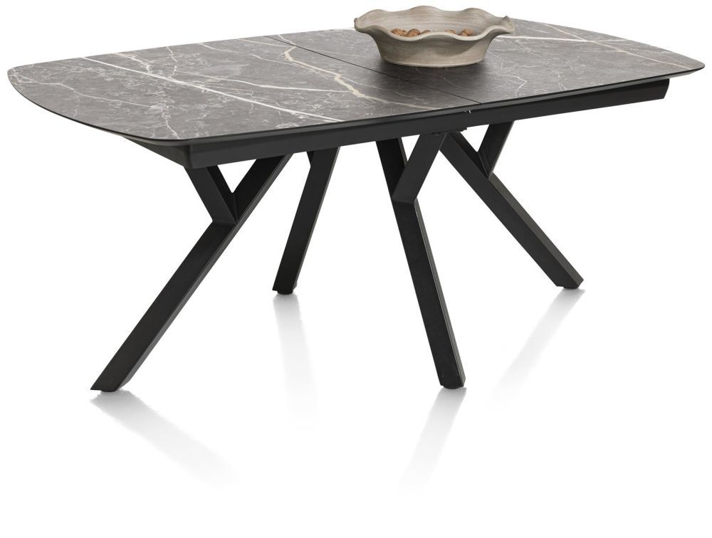 Minato, Uitschuiftafel - Ovaal - 180 (+ 60) X 110 Cm. - Lichtgrijs