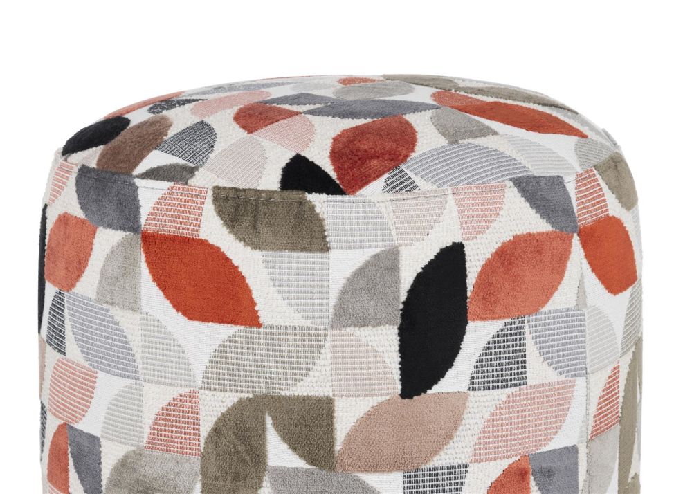 Beautiq - Elite Poef - Rond 42 Cm - Koper