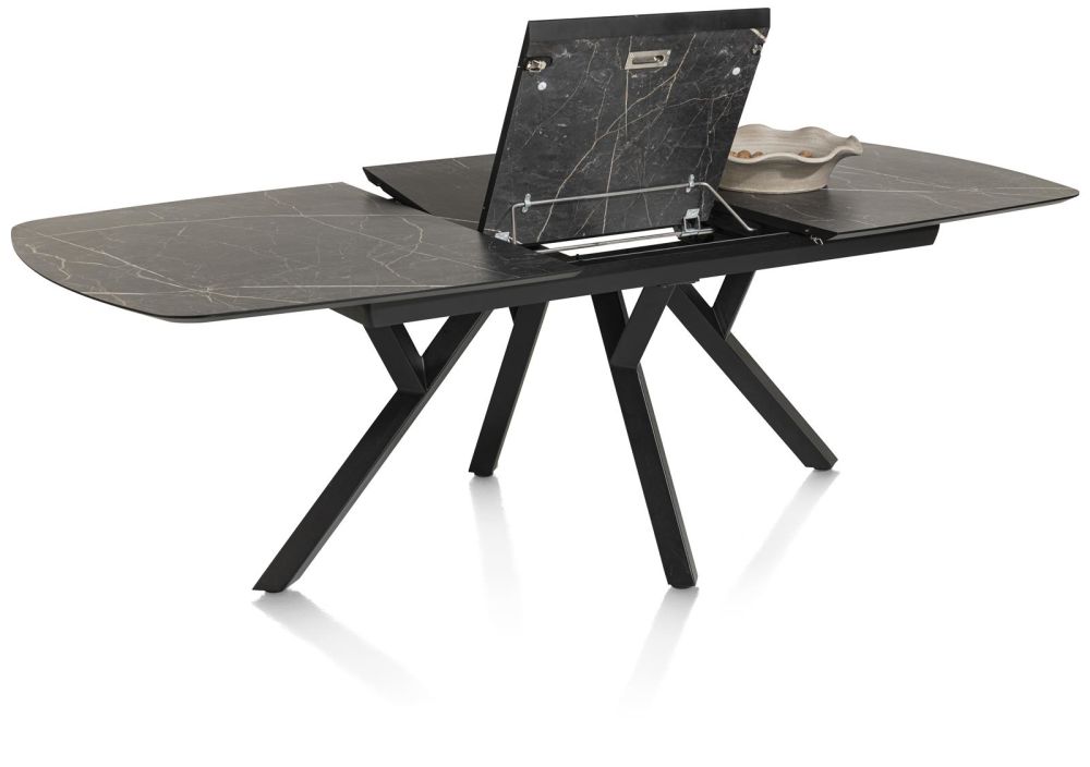 Minato, Uitschuiftafel - Ovaal - 180 (+ 60) X 110 Cm. - Onyx