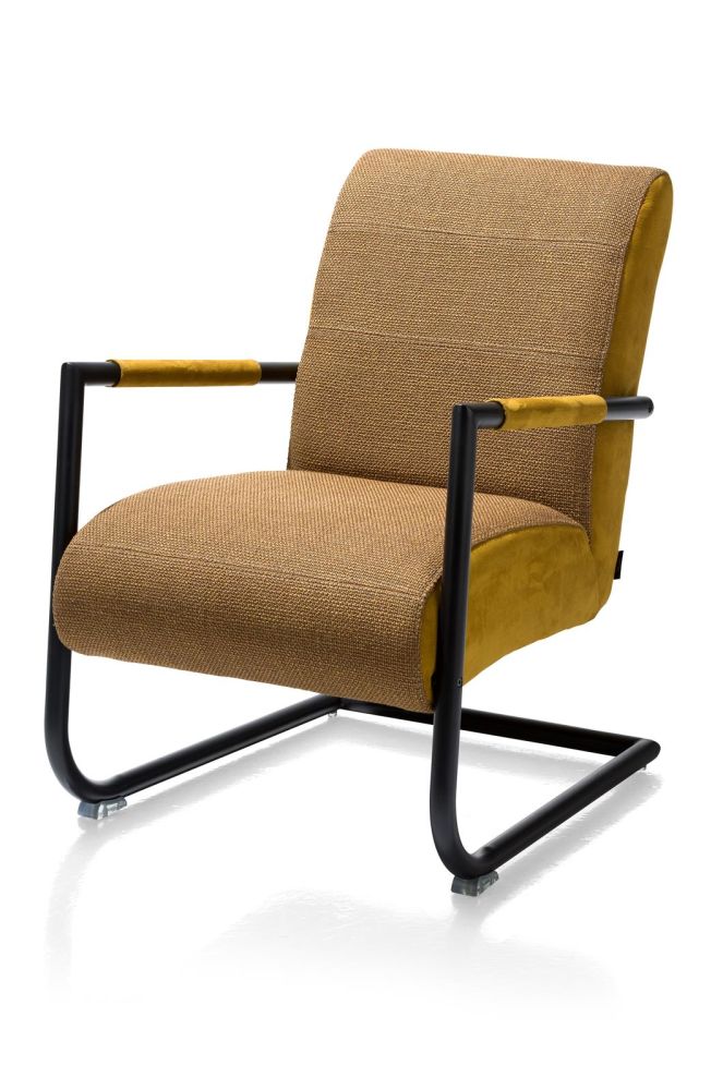 Angelica, Bijzetfauteuil + Zwart Frame (ROB)