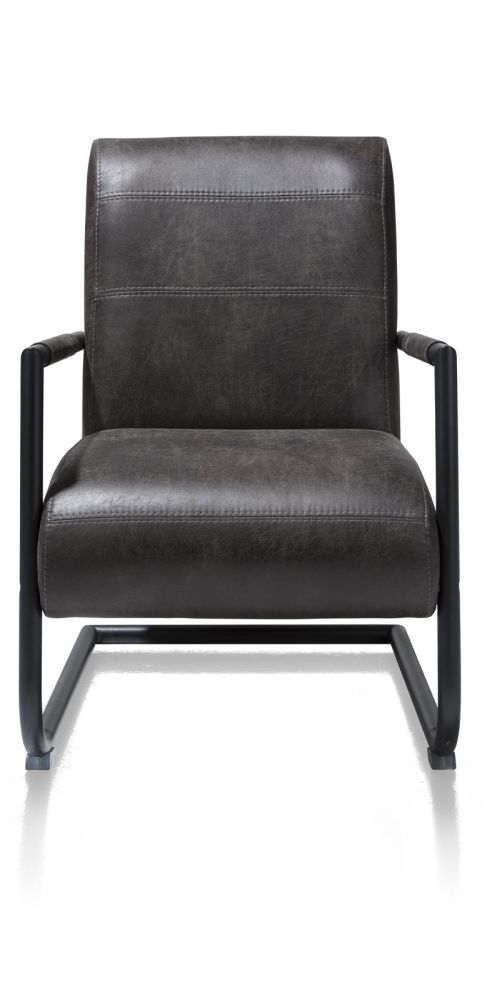 Angelica, Bijzetfauteuil + Zwart Frame (ROB)