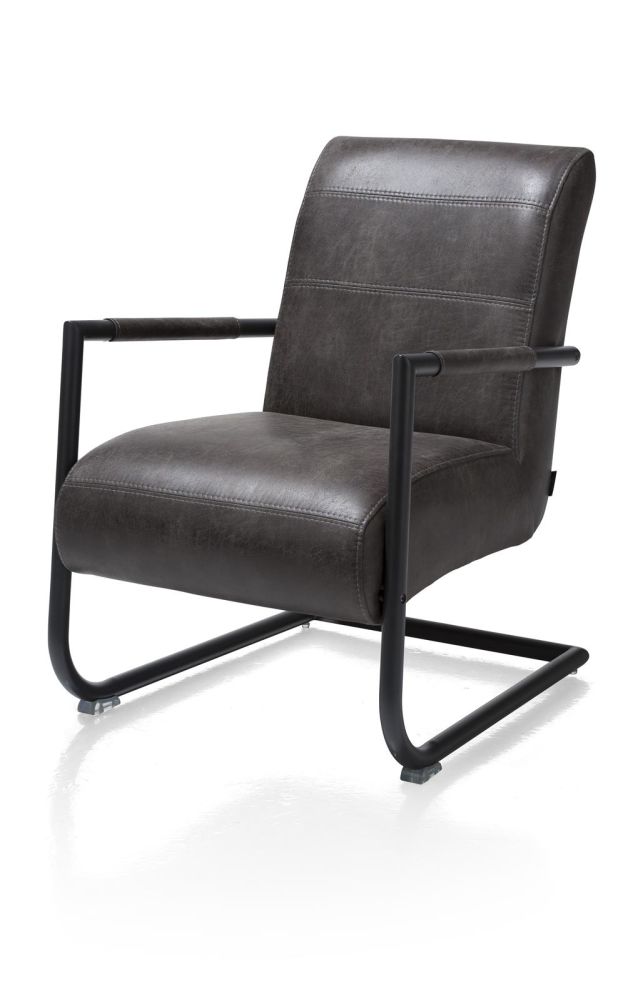 Angelica, Bijzetfauteuil + Zwart Frame (ROB)