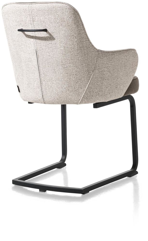 Brendon, Armstoel Swing Frame Vierkant + Greep - Stof Combi Fantasy / Kibo