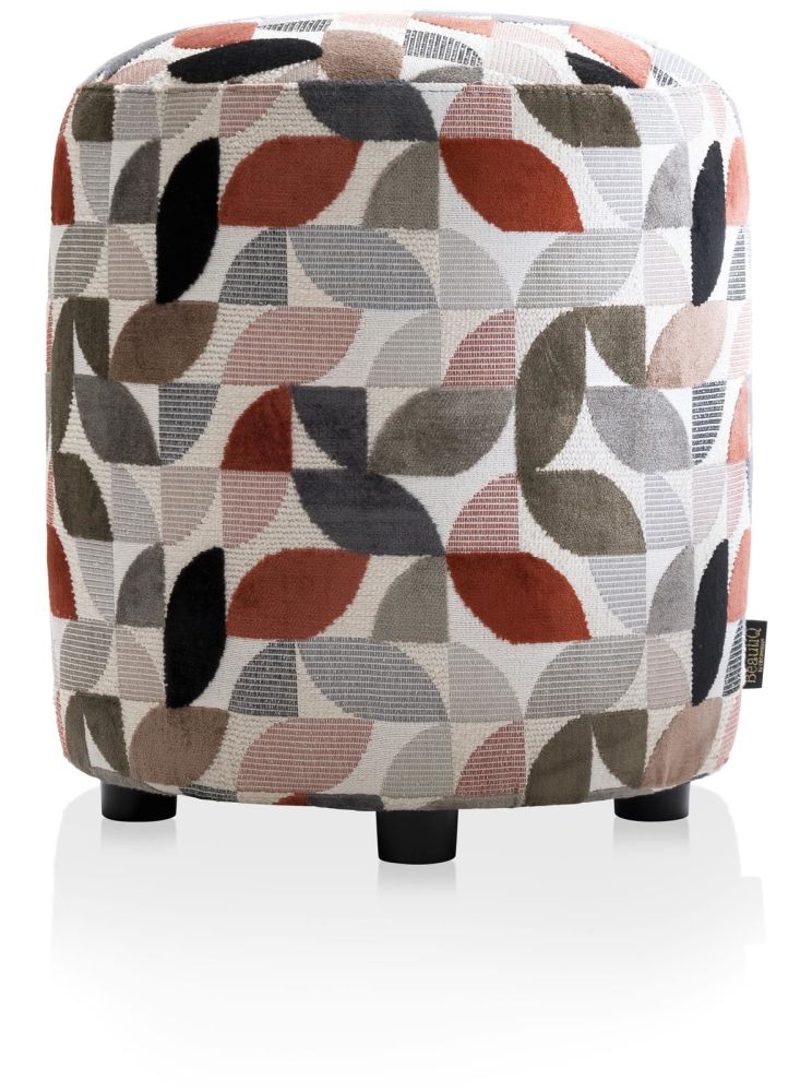 Beautiq - Elite Poef - Rond 42 Cm - Koper
