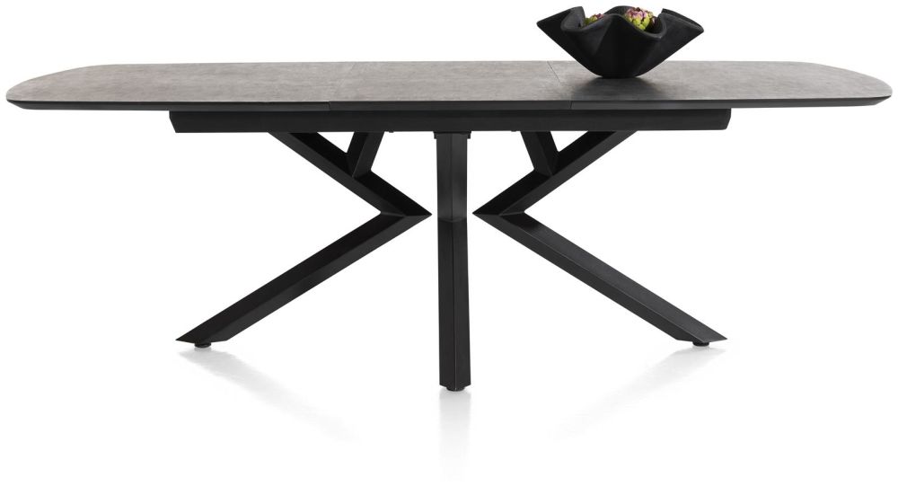 Masura, Uitschuiftafel Ovaal - 180 (+ 60) X 110 Cm - Antraciet
