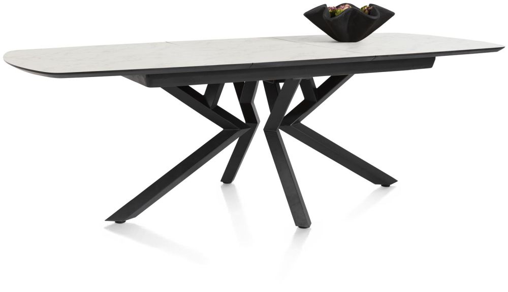 Masura, Uitschuiftafel Ovaal - 180 (+ 60) X 110 Cm - Wit