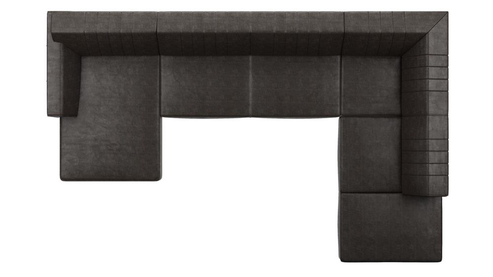 Zembla, 2.5-Zits Zonder Armen + Longchair - Links
