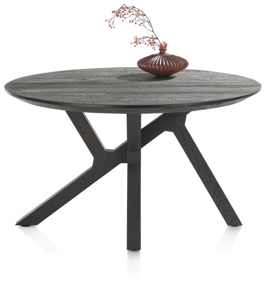 Cosenza, Eetkamertafel Rond 130 Cm - Onyx