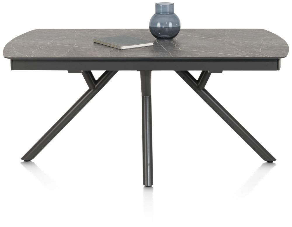 Novello, Uitschuiftafel 170 (+ 60) X 100 Cm - Primo Laminato Marble - Lichtgrijs