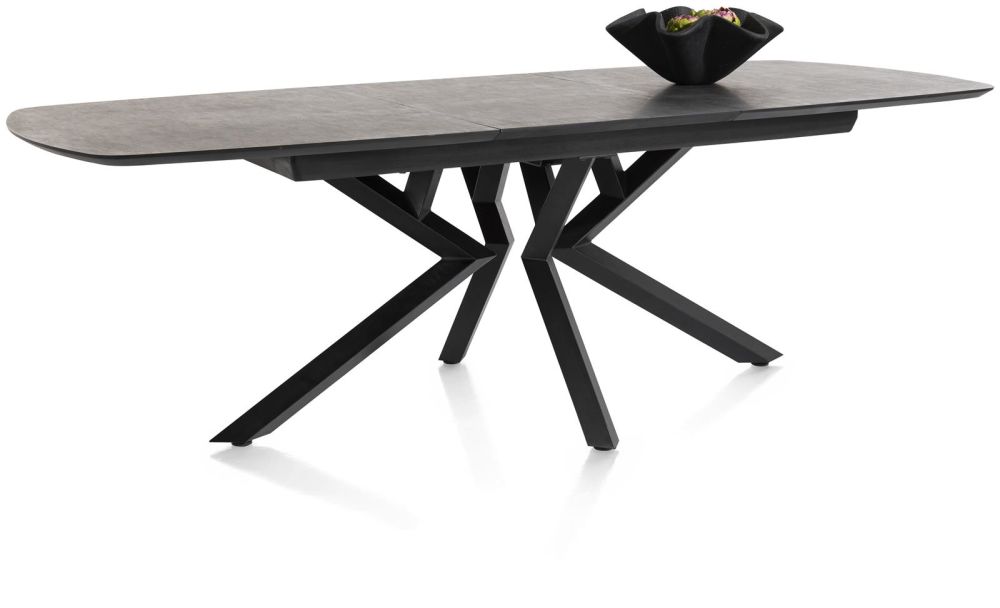 Masura, Uitschuiftafel Ovaal - 180 (+ 60) X 110 Cm - Antraciet
