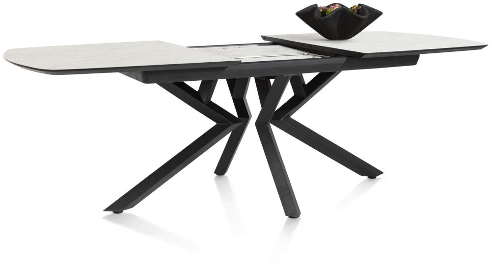 Masura, Uitschuiftafel Ovaal - 180 (+ 60) X 110 Cm - Wit