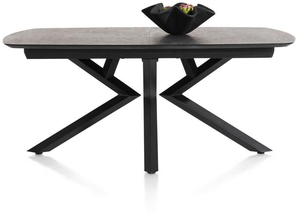 Masura, Uitschuiftafel Ovaal - 180 (+ 60) X 110 Cm - Antraciet