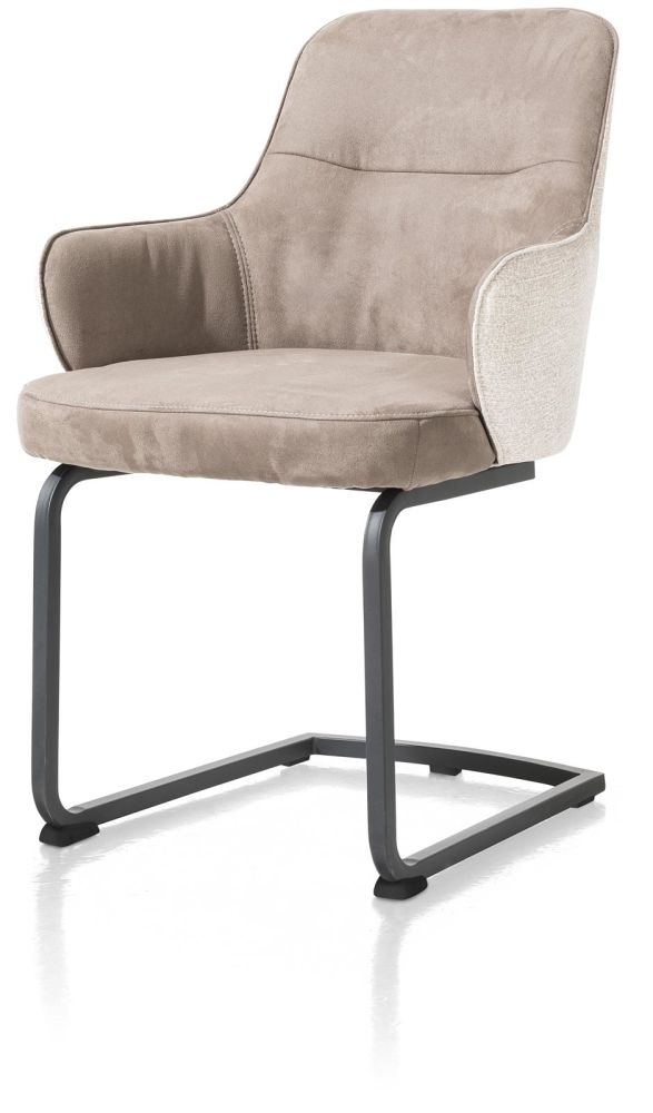 Brendon, Armstoel Swing Frame Vierkant + Greep - Stof Combi Fantasy / Kibo