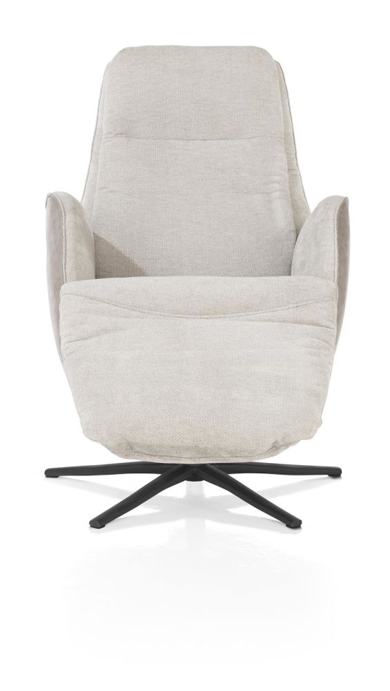 Felino, Relaxfauteuil 2-M. - Manuele Hoofdsteun - Incl.Accu - Poot Graphiet - Livigno/Oregon Kiezel
