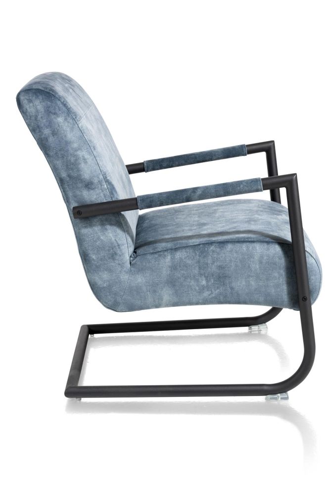 Angelica, Bijzetfauteuil + Zwart Frame (ROB)
