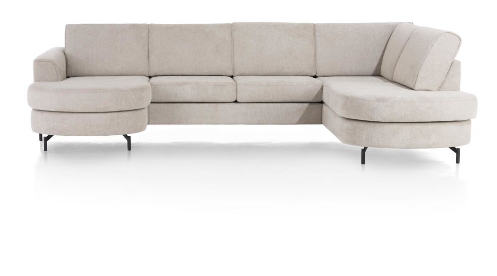 Alcona, 3-Zits Zonder Armen Inclusief Longchair Links (1-Arm)