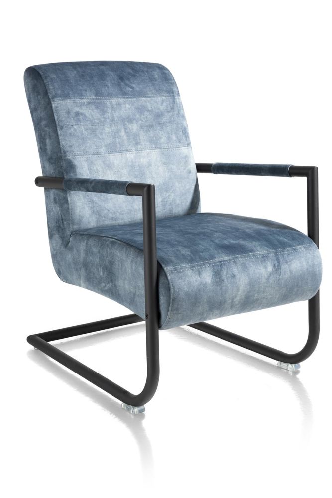 Angelica, Bijzetfauteuil + Zwart Frame (ROB)