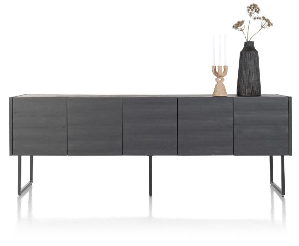Carving, Dressoir 240 Cm. - 5-Deuren - Castle Black