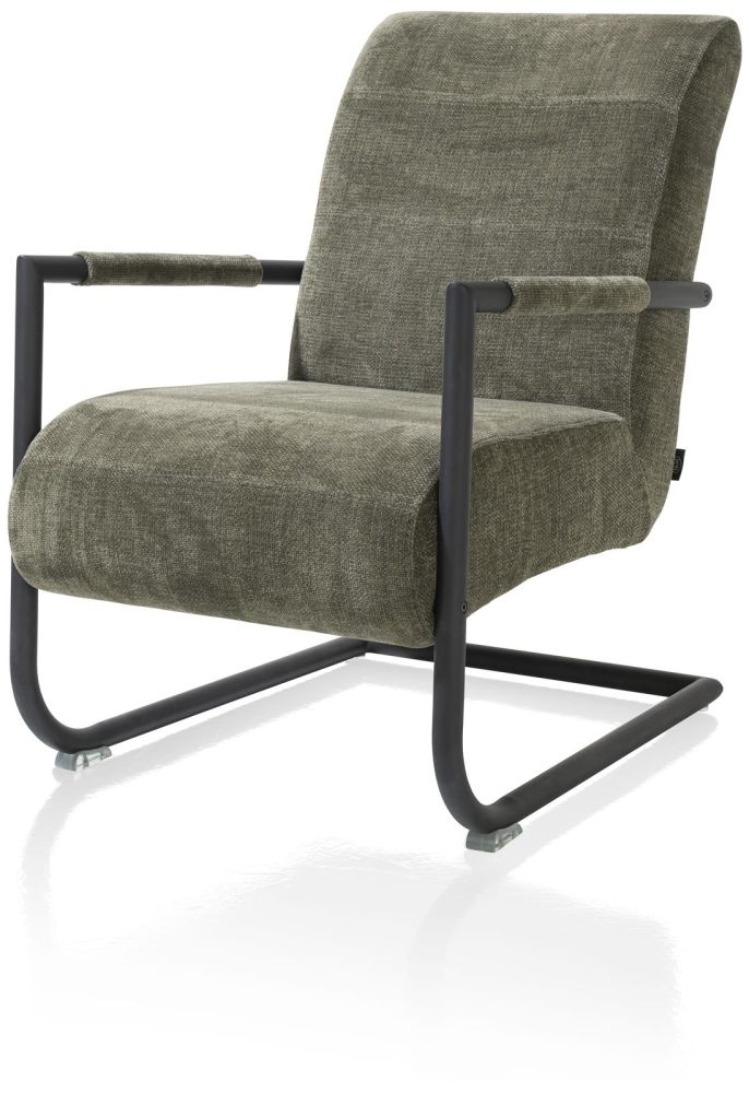Angelica, Bijzetfauteuil + Zwart Frame (ROB)