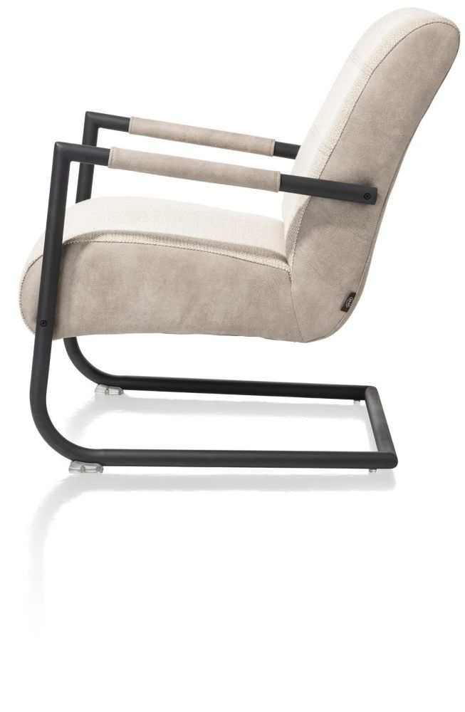 Angelica, Bijzetfauteuil + Zwart Frame (ROB)
