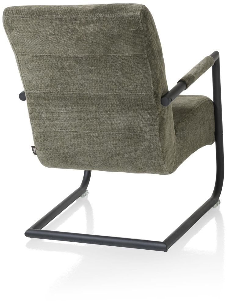 Angelica, Bijzetfauteuil + Zwart Frame (ROB)