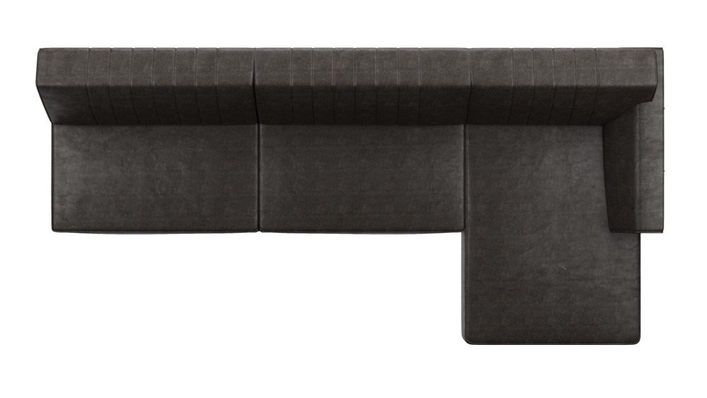 Zembla, 4-Zits Zonder Armen + Longchair - Rechts