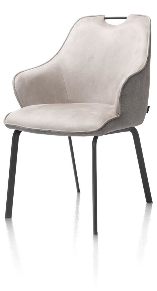 Amadeus, Armstoel - Zwart Frame (ROB) + Greep Bovenin - Combi Maison / Calabria