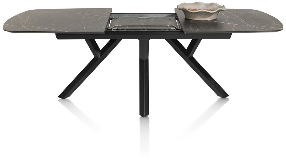 Minato, Uitschuiftafel - Ovaal - 180 (+ 60) X 110 Cm. - Onyx