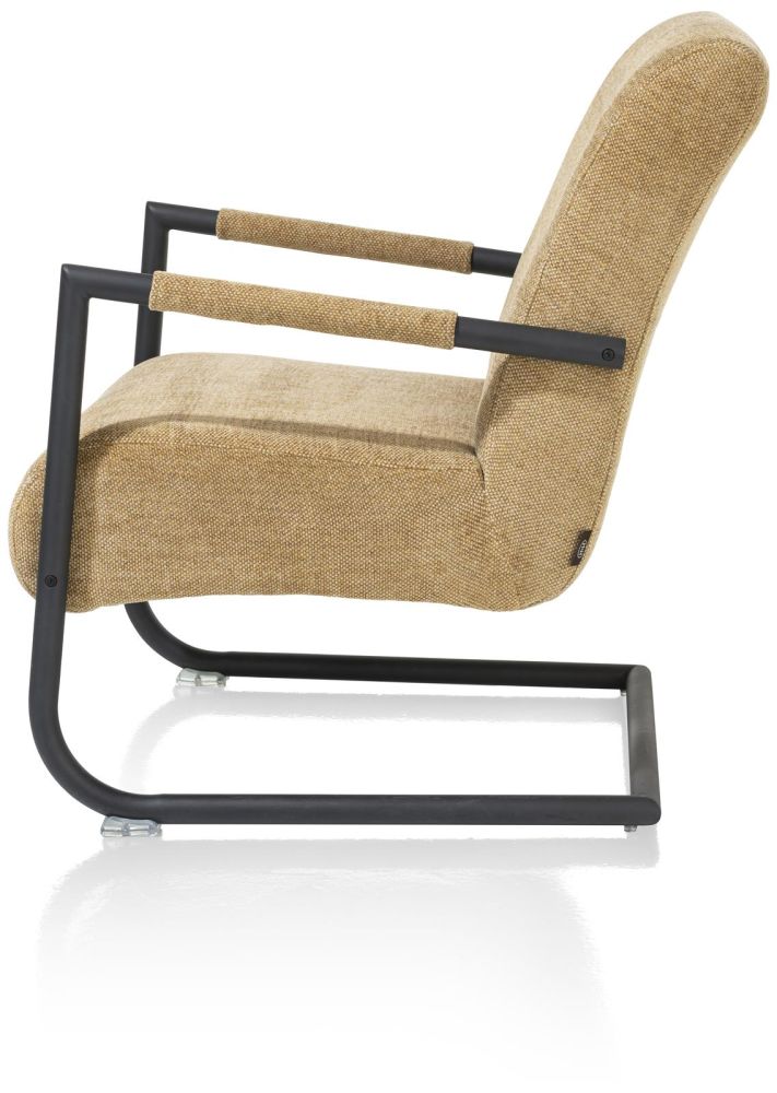 Angelica, Bijzetfauteuil + Zwart Frame (ROB)