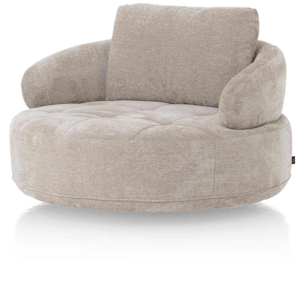 Borgia, Draaifauteuil - Rond 130 Cm