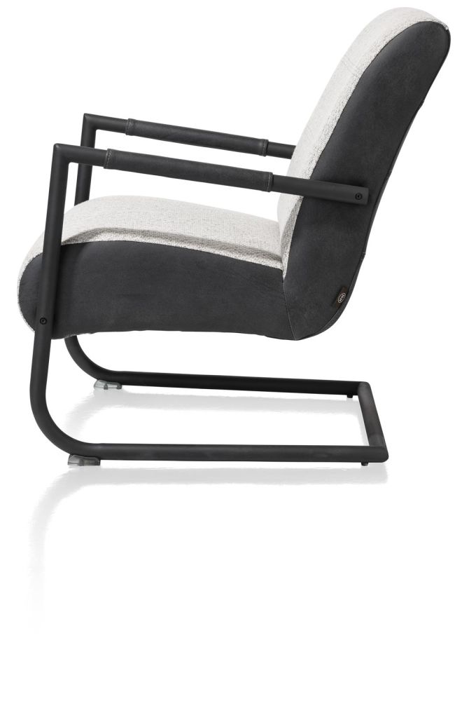 Angelica, Bijzetfauteuil + Zwart Frame (ROB)