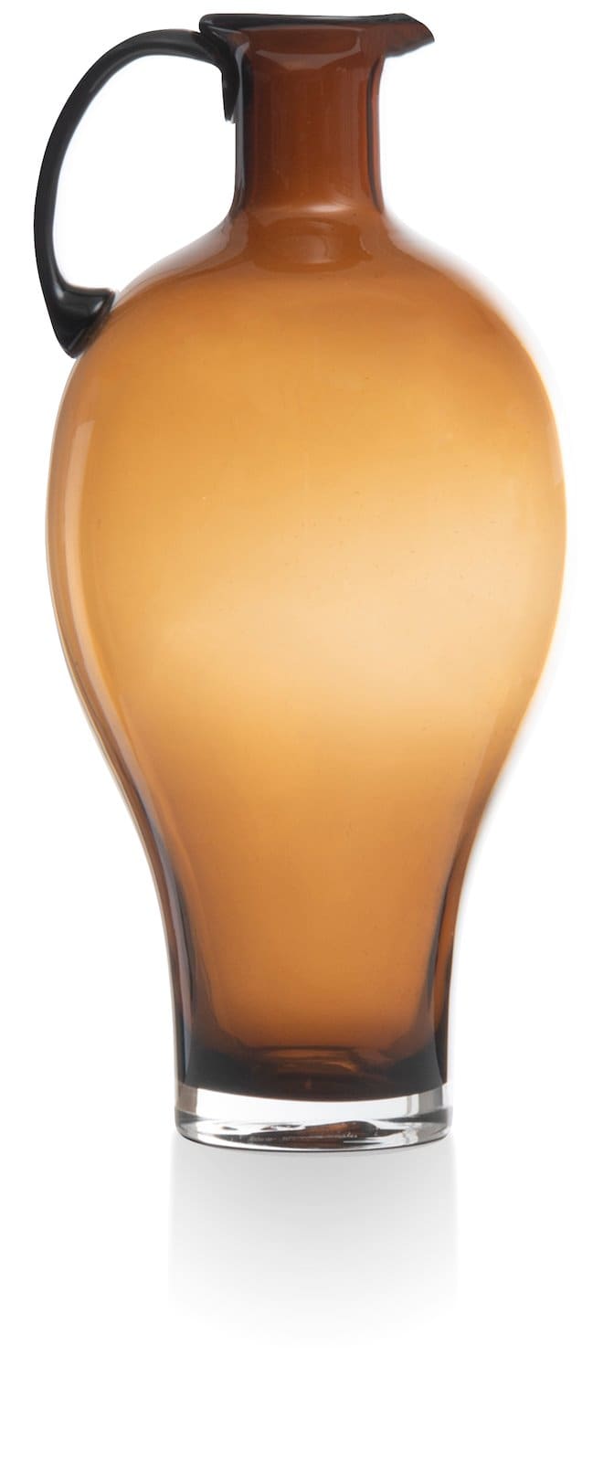 Vase Bouteille Safari Hauteur 45 cm en Verre Marron clair