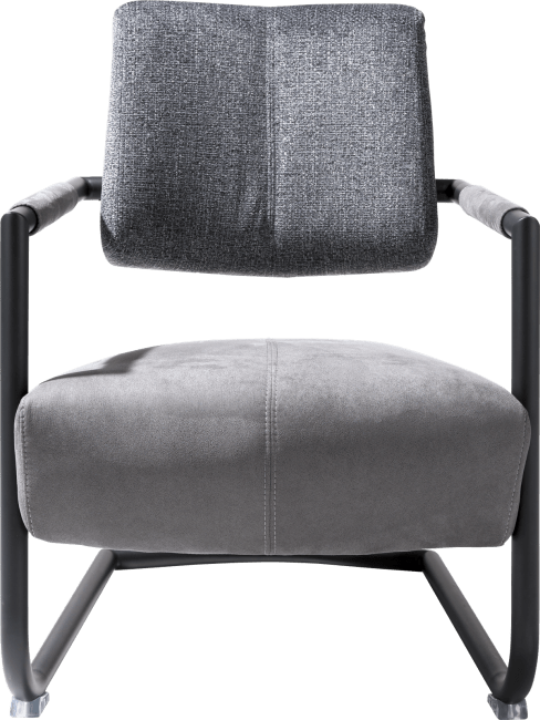 Nieuw Zane, fauteuil metalen frame zwart + combi kibo/fantasy QY-13