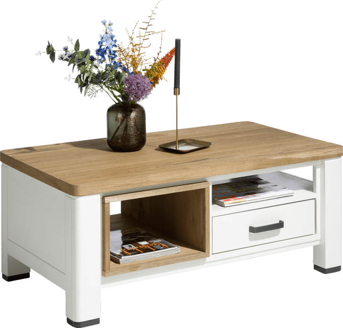 Uitgelezene Arizona salontafel 110 x 60 cm met 1 lade T&T en 2 niches YL-08