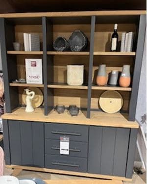 VAISSELIER  PORTES + 3 TIROIRS + 9 NICHES