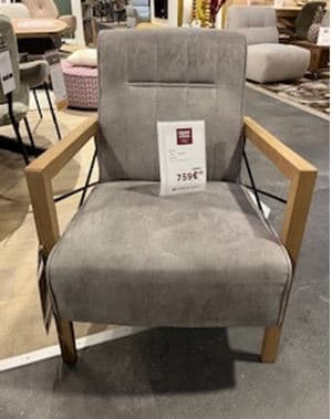 FAUTEUIL ACCOUDOIR BOIS VINTAGE