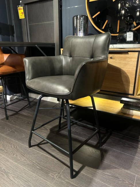 FAUTEUIL DE BAR EN CUIR