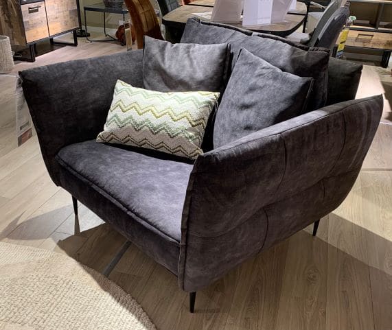 Fauteuil 1,5 places L.128 /150  x P.110 x H.90 / 92