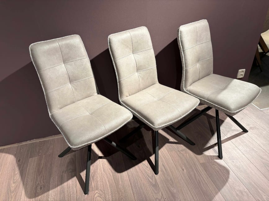 Set van 3, eetkamerstoel Milva