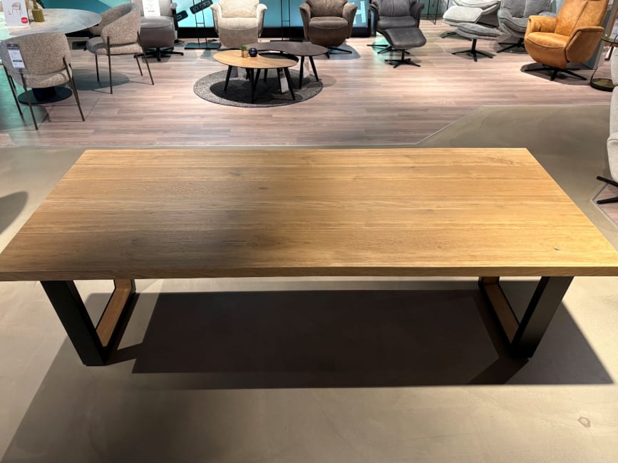 Eettafel Metalox, Railway brown - 230x100 cm