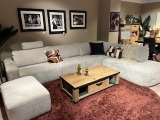 Canapé avec ottomane